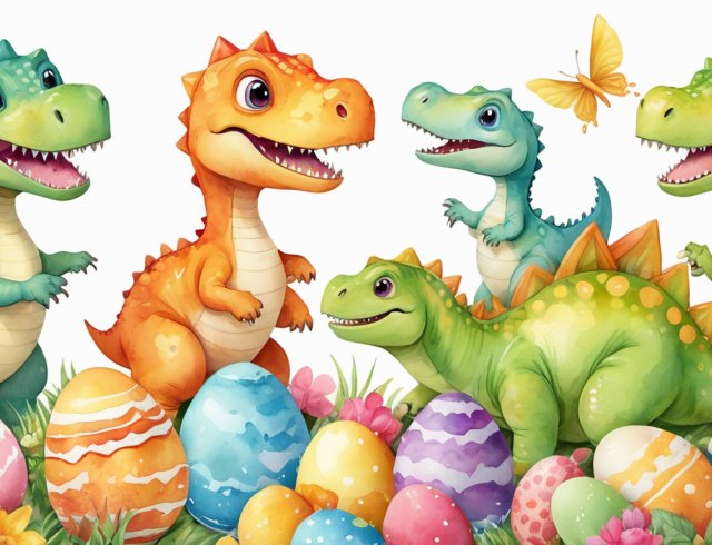 A Tanulságos Dinókalandok című mesekönyv alkotója, egy izgalmas, húsvéti tojásfestő versenyre hív titeket. 