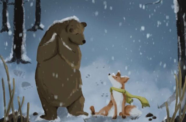 – Légy óvatos az erdőben, ne menj túl messzire, és sötétedés előtt legyél itthon! – mondta Rókamama. – Ha elkezd esni a hó, azonnal indulj vissza, és vigyázz a medvékkel! – folytatta, miközben egy meleg sál...
