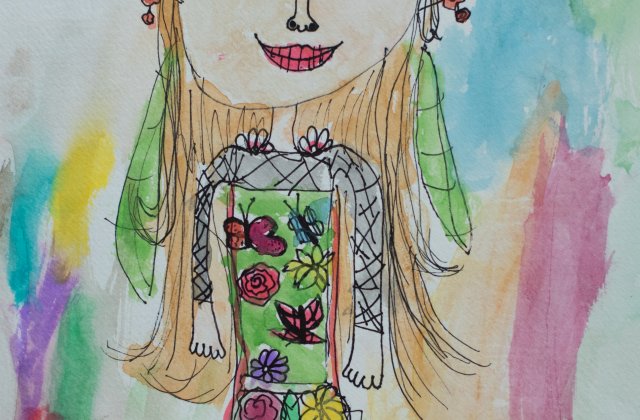 Németh Izabella,  a kislány, akinek a rajza miatt lett smaragdzöld a zafírkék szemű királykisasszony szeme