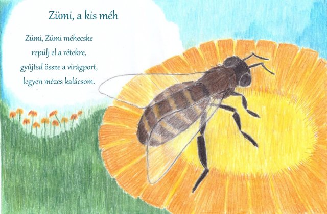 Zümi, Zümi méhecskerepülj el a rétekre,gyűjtsd össze a virágport,legyen mézes kalácsom.