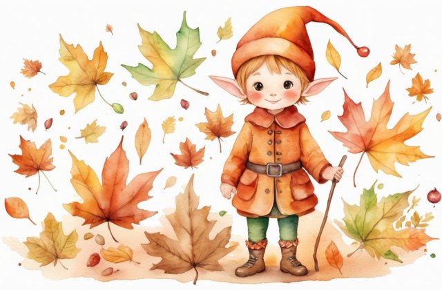 Amikor beköszöntött az ősz, Szeptember boldogan indult útnak. Már alig várta, hogy nekiálljon leveleket festeni. Felkapta a táskáját, amiben ott lapult az összes ecset és festék. Ahogy leért, el is kezdte k...