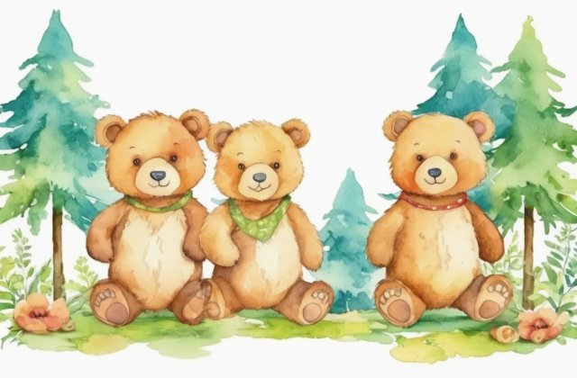             Az erdei medvelakban a hűs fák rejtekében élt három medvebocs a szüleivel. A legkisebb testvérük sosem akart lefeküdni, mikor eljött az alvás ideje. Medve mama sokat bosszankodott emiatt, egyszer aztán azt gondolta, véget vet a könyörgésn...