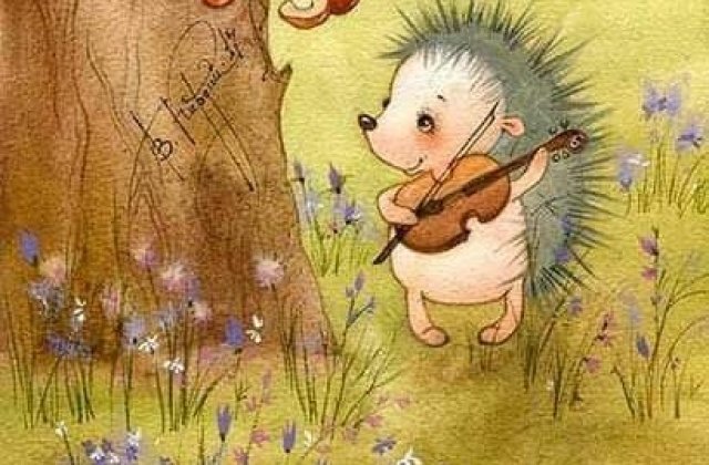 Parányi kis hegedű,egy aprócska vonóval,sünikeőt, kezébe veszi, s a nagyerdei fa alatt,ez a kis sünike,olyan szépen szólaltatja meg,hogy amikor a dallam felszáll,csodásan hajladozik minden fűszál!
Va...