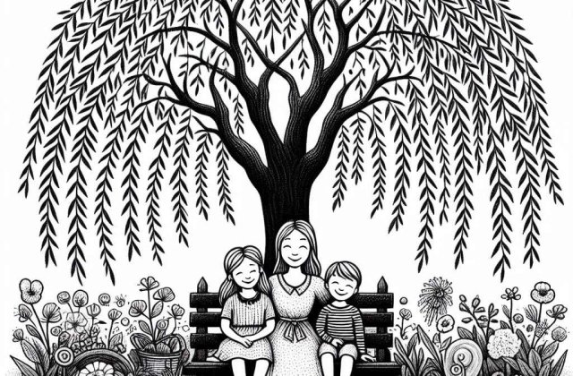 Egy Anyuka ült a fűzfa árnyékában kislányával és kisfiával, amikor gyermekei megkérték mondjon nekik egy mesét. Az Anyuka főként mesekönyvből olvasott, de arra gondolt most egy igaz történetet ad elő.
 
„Élt egy piciny faluban egy kislány, akinek n...