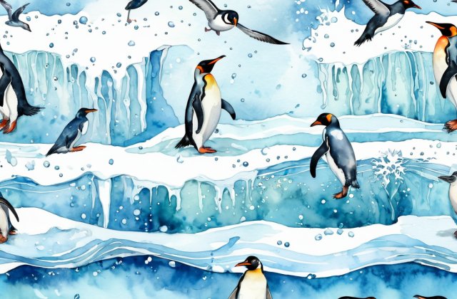 Távol innen, a Déli – Sarkvidéken,
Pingvinek élnek a rianó jégen.
Hazájuk hideg, zordon és nedves,
Számukra mégis igencsak kedves.
 
Hóra születtek és fagyos jégre,
Nem fél a téltől a pingvinek népe.
...