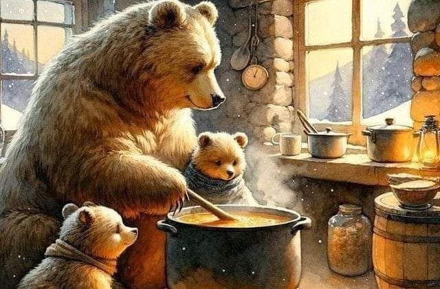 Medve anya bocsaival mennek,mendegèlnek erdő szèlèn, fa tövèben meg pihennek szèpen. Arra zümmög jó barátjuk Zümike is èppen. segít nekik gyűjtöget...